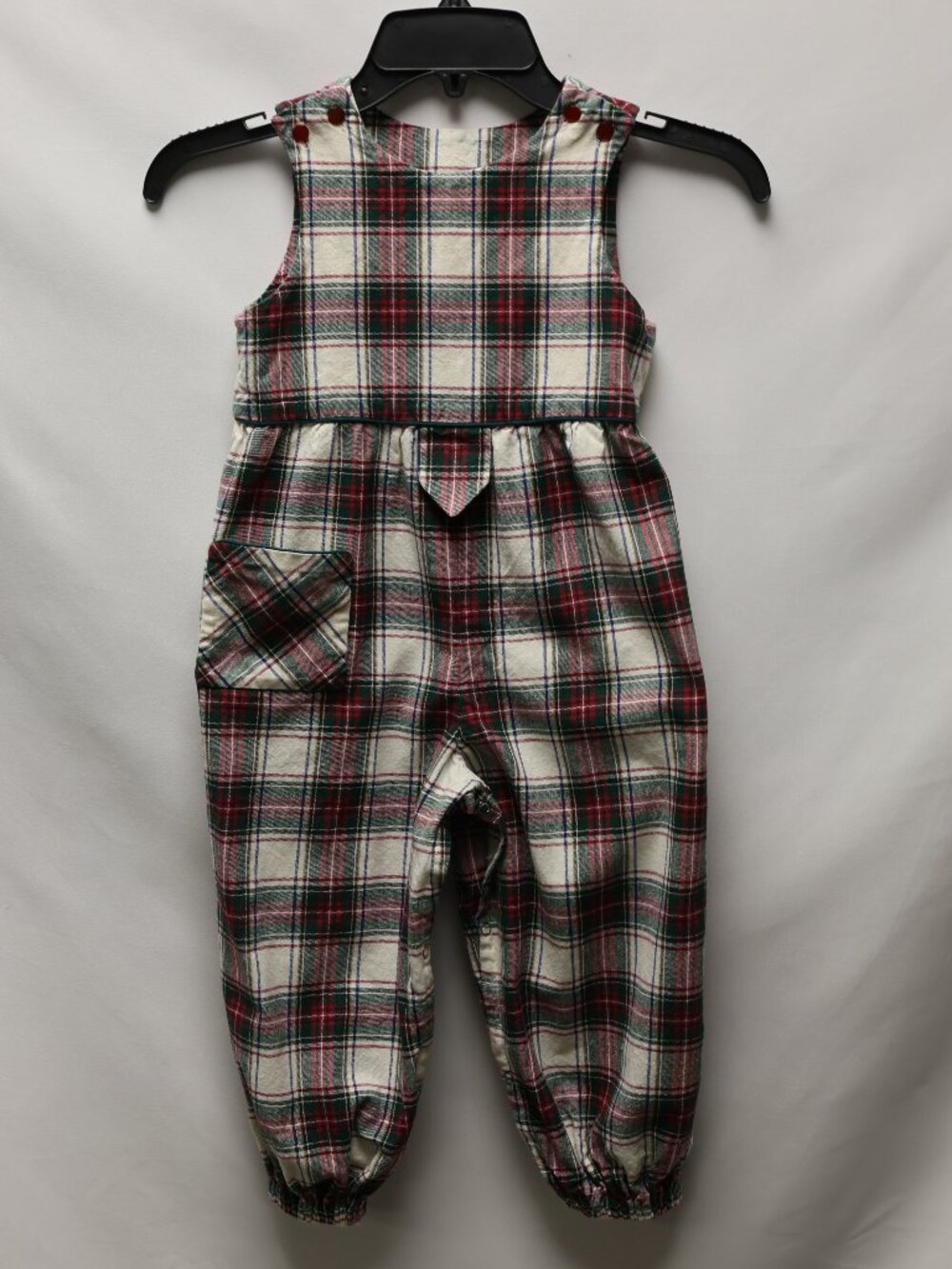 Boys Romper Stompers Plaid Longall Size 24 mo